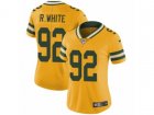 Women Nike Green Bay Packers #92 Reggie White Limited Gold Rush NFL Jersey