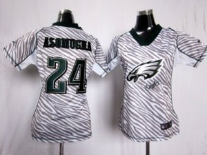 Nike Womens Philadelphia Eagles #24 Asomugha jerseys[fem fan zebra]