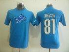 Detroit Lions 81 Calvin Johnson Name & Number T-Shirt