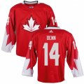 Men Adidas Team Canada #14 Jamie Benn Red 2016 World Cup Ice Hockey Jersey