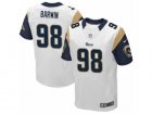 Mens Nike Los Angeles Rams #98 Connor Barwin Elite White NFL Jersey