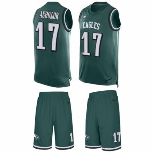 Mens Nike Philadelphia Eagles #17 Nelson Agholor Limited Midnight Green Tank Top Suit NFL Jersey