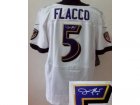 Nike NFL baltimore ravens #5 flacco White Jerseys(signature Elite)