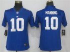 Nike Giants #10 Eli Manning Royal Women Vapor Untouchable Limited Jersey