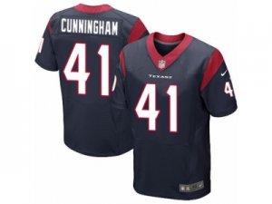 Mens Nike Houston Texans #41 Zach Cunningham Elite Navy Blue Team Color NFL Jersey