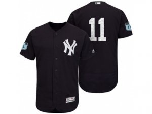 Mens New York Yankees #11 Brett Gardner 2017 Spring Training Flex Base Authentic Collection Stitched Baseball Jersey