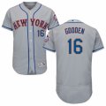 Men's Majestic New York Mets #16 Dwight Gooden Grey Flexbase Authentic Collection MLB Jersey