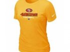 Women San Francisco 49ers Yellow T-Shirt