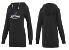 Women Detroit Lions Logo Pullover Hoodie-088