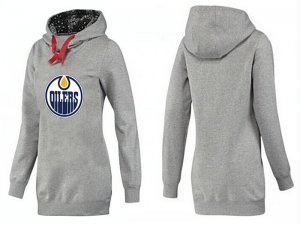 NHL Women Edmonton Oilers Logo Pullover Hoodie 8