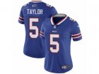 Women Nike Buffalo Bills #5 Tyrod Taylor Vapor Untouchable Limited Royal Blue Team Color NFL Jersey