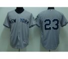 New York Yankees #23 Mattingly 2009 world series patchs grey