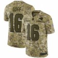 Mens Nike Los Angeles Rams #16 Jared Goff Limited Camo 2018 Salute to Service NFL Jersey