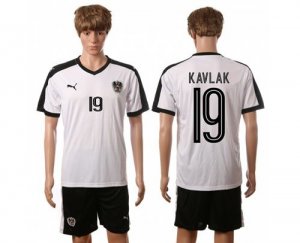 Austria #19 Kavlak White Away Soccer Country Jersey