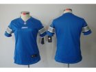 Nike Women Detroit Lions Blank Blue Jerseys