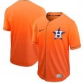 Astros Blank Orange Drift Fashion Jersey