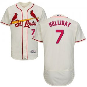 St.Louis Cardinals #7 Matt Holliday Cream Flexbase Authentic Collection Stitched Baseball Jersey