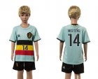 Belgium #14 Mertens Away Kid Soccer Country Jersey