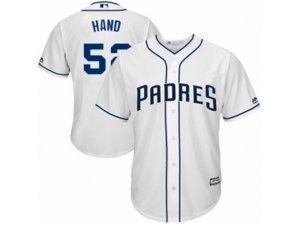 Youth San Diego Padres #52 Brad Hand Replica White Home Cool Base MLB Jersey