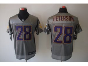 Nike NFL Minnesota Vikings #28 Adrian Peterson Grey Jerseys(Shadow Elite)