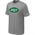 New York Jets Sideline Legend Authentic Logo T-Shirt Light grey