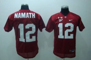 NCAA Alabama Crimson Tide #12 Joe Namath Red 2016 College Football Playoff National Championship Jersey