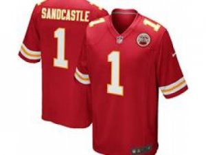 Nike NFL Kansas City Chiefs #1 Leon Sandcastle Red Jerseys(Game)