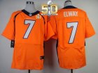 Nike Denver Broncos #7 John Elway Orange Team Color Super Bowl 50 Men Stitched NFL New Elite Jersey