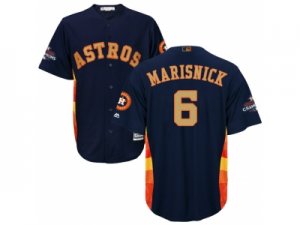 Men Houston Astros #6 Jake Marisnick Navy 2018 Gold Program Cool Base Stitched Baseball Jersey