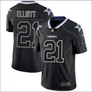Nike Cowboys #21 Ezekiel Elliott Black Shadow Legend Limited Jersey