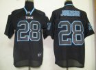nfl tennessee titans #28 chris johnson black[lights out]