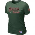 Women MLB Houston Astros D.Green Nike Short Sleeve Practice T-Shirt