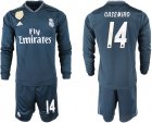 2018-19 Real Madrid 14 CASEMIRO Away Long Sleeve Soccer Jersey