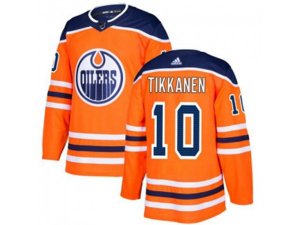 Adidas Edmonton Oilers #10 Esa Tikkanen Orange Home Authentic Stitched NHL Jersey