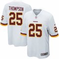 Mens Nike Washington Redskins #25 Chris Thompson Game White NFL Jersey