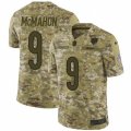 Mens Nike Chicago Bears #9 Jim McMahon Limited Camo 2018 Salute to Service NFL Jersey