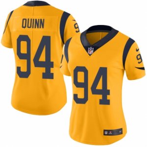 Women\'s Nike Los Angeles Rams #94 Robert Quinn Limited Gold Rush NFL Jersey
