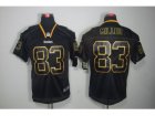 Nike NFL Pittsburgh Steelers #83 Heath Miller black jerseys[Elite lights out]