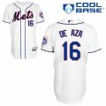 Men's Majestic New York Mets #16 Alejandro De Aza Authentic White Alternate Cool Base MLB Jersey