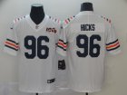 Nike Bears #96 Akiem Hicks White 2019 100th Season Alternate Classic Vapor Untouchable Limited Jersey