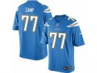 Mens Nike Los Angeles Chargers #77 Forrest Lamp Limited Electric Blue Alternate NFL Jersey