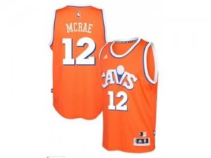 adidas Cleveland Cavaliers #12 Jordan McRae Orange Hardwood Classics Swingman Jersey