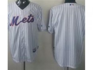 MLB New York Mets Blank White Strip Jerseys