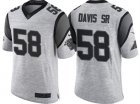 Nike Carolina Panthers #58 Thomas Davis Sr 2016 Gridiron Gray II Mens NFL Limited Jersey