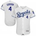 Kansas City Royals #4 Alex Gordon White Flexbase Authentic Collection Stitched Baseball Jersey