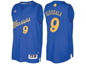 Mens Golden State Warriors #9 Andre Iguodala 2016 Christmas Day Royal NBA Swingman Jersey