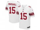 Nike New York Giants #15 Brandon Marshall White Mens Stitched NFL Elite Jersey