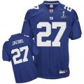 New York Giants #27 Jacobs 2012 Super Bowl XLVI Blue