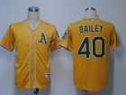 MLB Oakland Athletics #40 Bailey Yellow