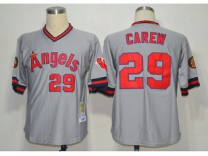 mlb jerseys los angeles angels #29 carew m&n grey 1985